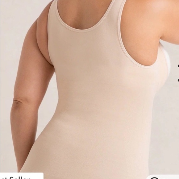 Shapermint Cream open bust shaper cami Tank Tops set of 2 size 2xl NWT - Picture 4 of 5